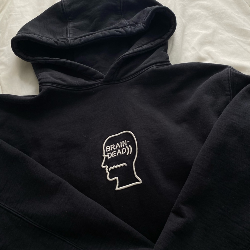 Brain Dead logo hoodie